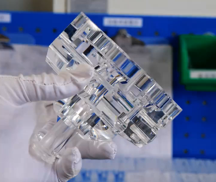 Custom CNC Machined PMMA Microfluidic Channels