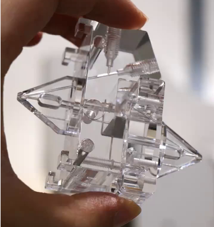 Custom CNC Machined PMMA Multi-channel Fluidic Module