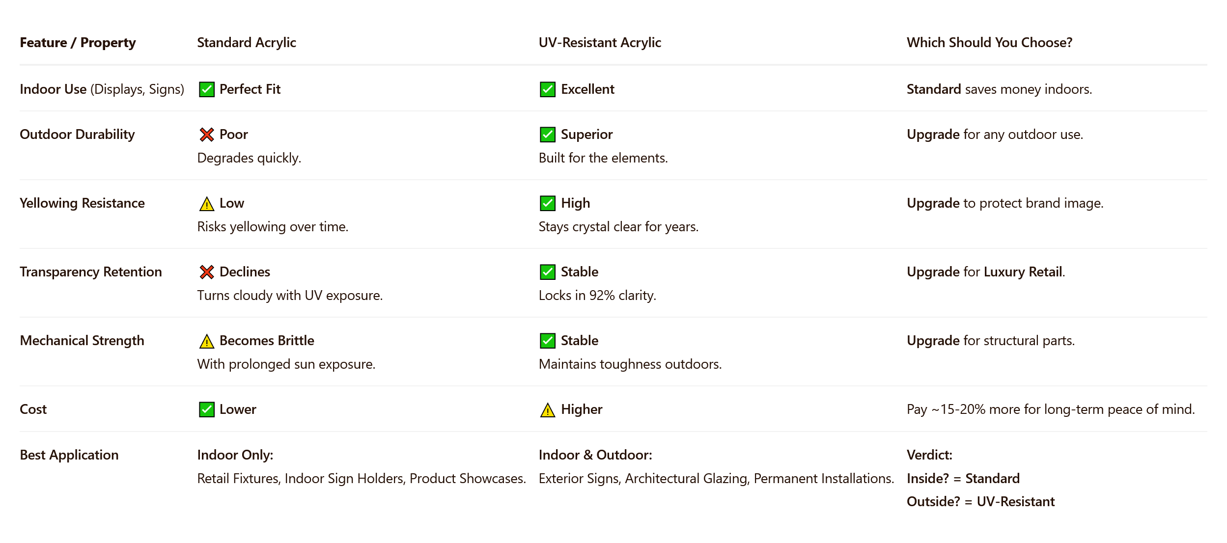 The Difference Between UV-Resistant Acrylic and Standard Acrylic: Which One Should You Choose? — image 3