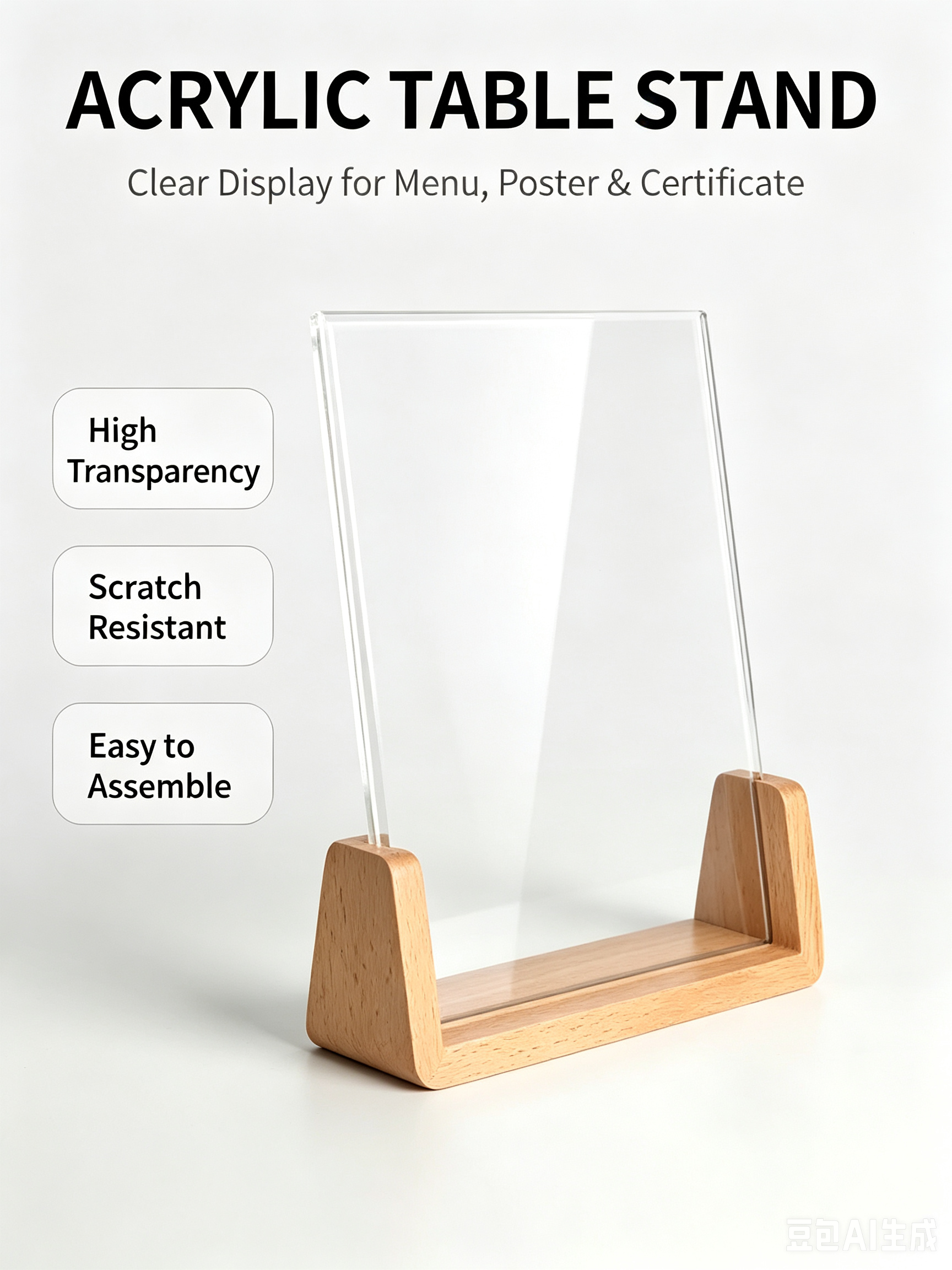 Acrylic Heat-Bending Stand — detail