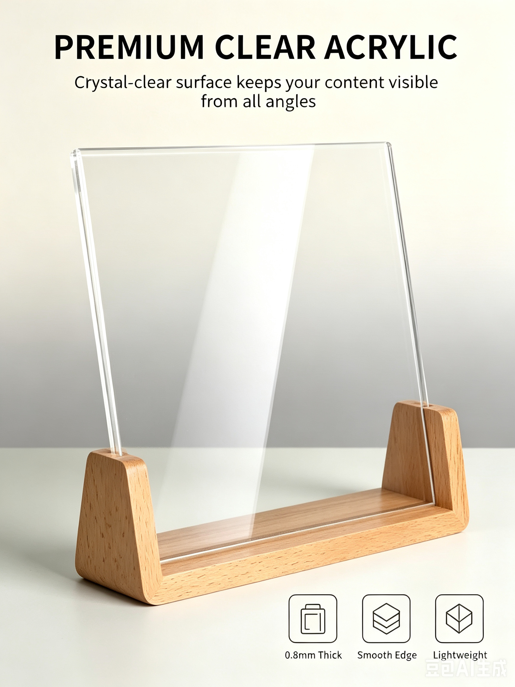 Acrylic Heat-Bending Stand — detail