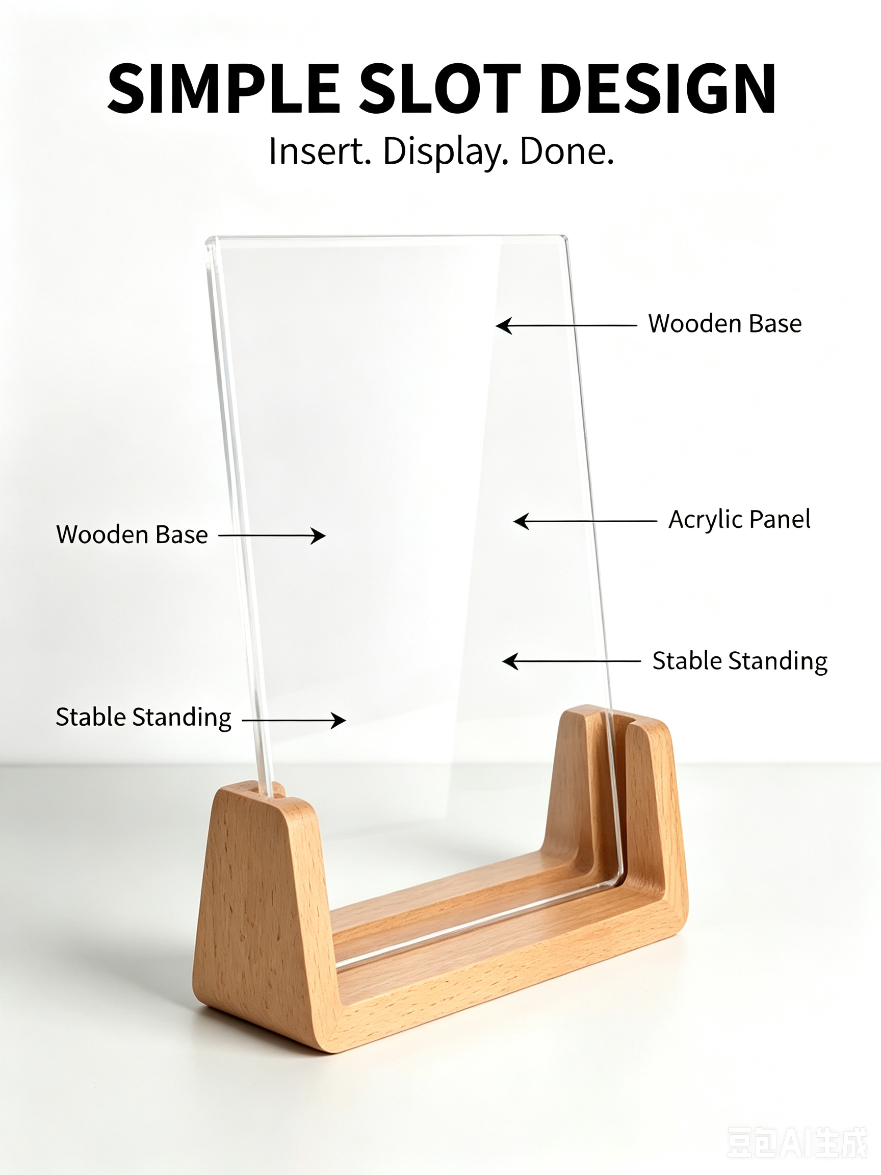 Acrylic Heat-Bending Stand — detail