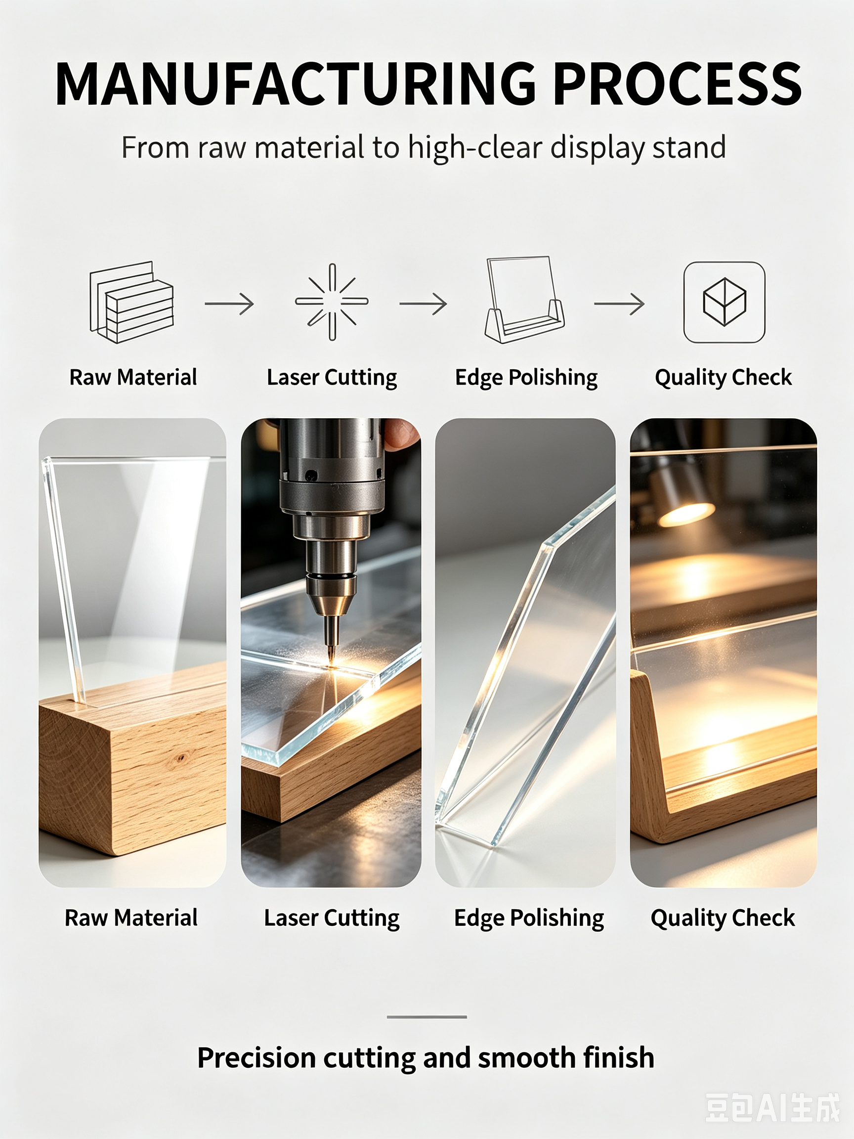 Acrylic Heat-Bending Stand — manufacturing